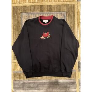 Vintage Top Stitch Red Cardinal Crewneck